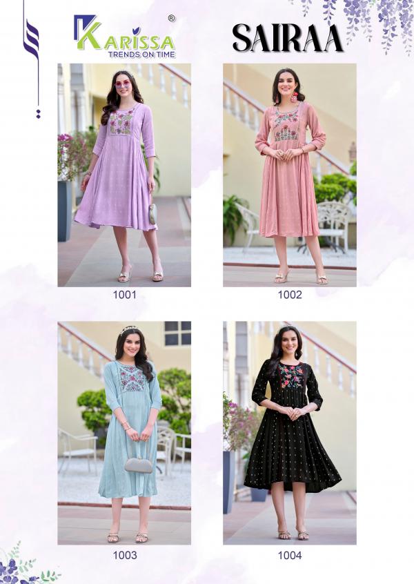 Karissa Sairaa Premium Rayon Designer Kurti Collection